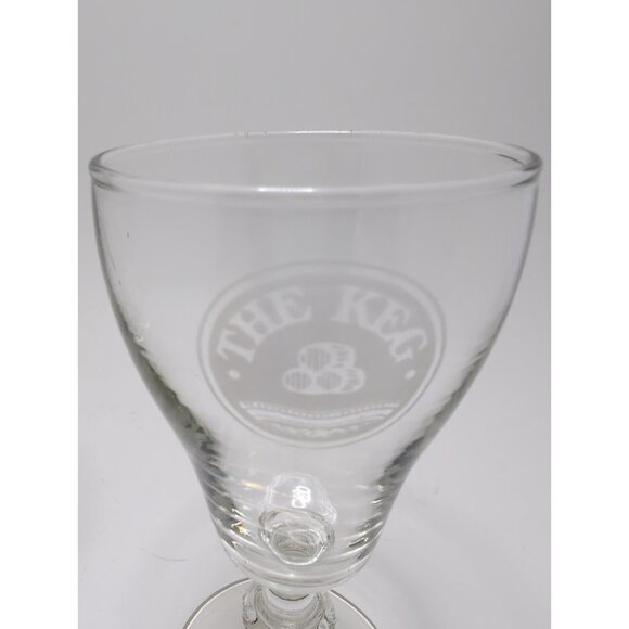 The Keg Steakhouse Restaurant Drinkware Two 6" Glasses Vintage Made in Canada - Picture 2 of 16